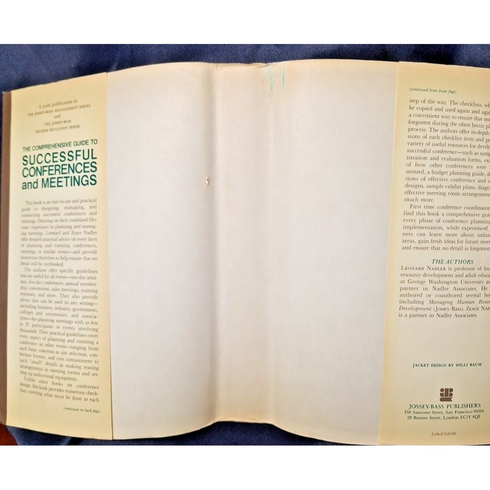 Comprehensive Guide to Successful Conferences & Meetings OSU Textbook HC - Picture 8 of 16
